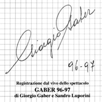 Giorgio Gaberscik - Gaber 96/97 (CD 1)