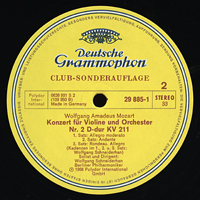 Schneiderhan, Wolfgang - Mozart: Violin Concertos (LP 1: NN 1, 2) 