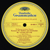 Schneiderhan, Wolfgang - Mozart: Violin Concertos (LP 3: NN 4, 5) 