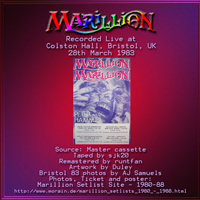 Marillion - Live At Colston Hall, Bristol, England 1983-03-28 (Cd 2)
