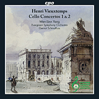 Yang, Wen-Sinn - Vieuxtemps: Cello Concertos Nos. 1 & 2 (with Evergreen Symphony Orchestra & Gernot Schmalfuss)