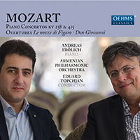Topchjan, Eduard - Mozart: Piano Concerti & Overtures (feat. Andreas Frolich & Armenian Philharmonic Orchestra)