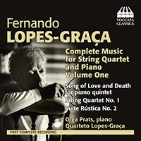 Quarteto Lopes-Graca - Lopez-Graca: Complete Music for String Quartet and Piano, Vol. 1