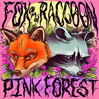 Fox and Raccoon - Pink Forest