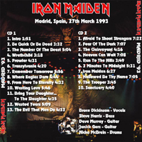 Iron Maiden - 1993.03.27 - Madrid, Spain: CD 2