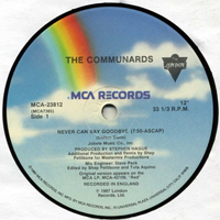 Communards - Never Can Say Goodbye / Tomorrow [12'' Single]