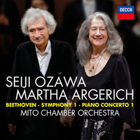 Martha Argerich - Beethoven : Symphony No.1; Piano Concerto No.1 (feat. Mito Chamber Orchestra & Seiji Ozawa)