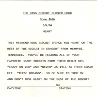 Heart - The King Biscuit Flower Show