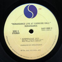 Renaissance (GBR) - Live At Carnegie Hall (LP 2)