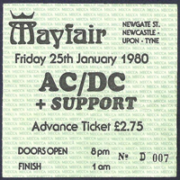 AC/DC - Bon Scott's second to last show (Mayfair Ballroom, Newcastle, England - January 25, 1980)