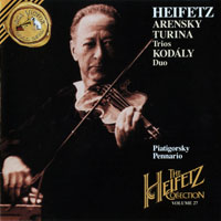 Jascha Heifetz - The Heifetz Collection, Vol.27 - Arensky, Kodaly, Turina