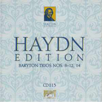 Franz Joseph Haydn - Haydn Edition (CD 113): Baryton Trios Nos. 8-12, 14