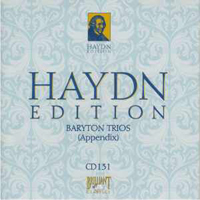 Franz Joseph Haydn - Haydn Edition (CD 131): Baryton Trios (Appendix)