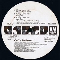 CeCe Peniston - Crazy Love (12'' Promo Single II)