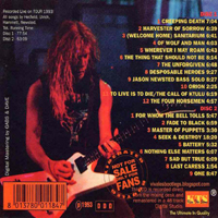 Metallica - Tearing Your Insides Out / Infernal Gods (The Milton Keynes Bowl - June 5, 1993: CD 2)