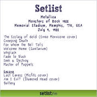 Metallica - 1988.07.08 - Memorial Stadium - Memphis, TN