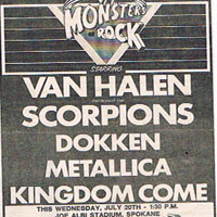 Metallica - 1988.07.20 - Joe Albi Stadium - Spokane, Washington
