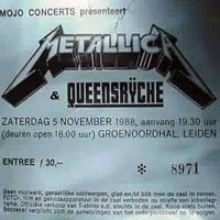 Metallica - 1988.11.05 - Groenoordhal - Leiden, Holland (CD 1)