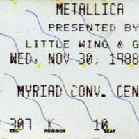 Metallica - 1988.11.30 - Municipal Auditorium - Kansas City, Missouri (CD 1)