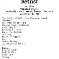 Metallica - 1988.12.18 - McNichols Arena - Denver, Colorado (CD 1)