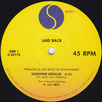 Laid Back - Sunshine Reggae, White Horse (Vinyl, 12'') (Single)