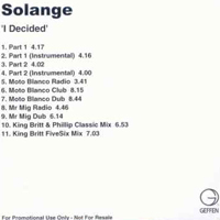 Solange Knowles - I Decided (Promo Single)