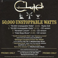 Clutch - 50,000 Unstoppable Watts (Promo CD)