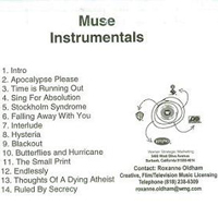 Muse - Absolution (Instrumentals) (Promo CD, UK)