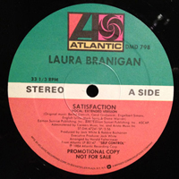 Laura Branigan - Satisfaction (12'') (US) (Promo Single)
