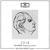 Wilhelm Kempff - The Solo Repertoire (CD 28: F. Schubert - Sonatas D 537, 279 & 157)