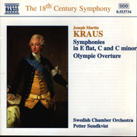 Swedish Chamber Orchestra - Kraus Symphony In E Flat, C & C Minor