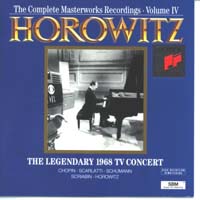 Vladimir Horowitzz - The Complete Masterworks Recordings Vol.4: The Legendary 1968 Tv Concert