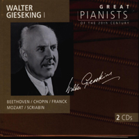 Walter Gieseking - Great Pianists Of The 20Th Century (Walter Gieseking) (CD 1)