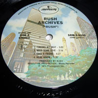 Rush - Archives (LP 1: Rush)