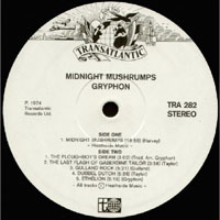 Gryphon - Midnight Mushrumps (LP)