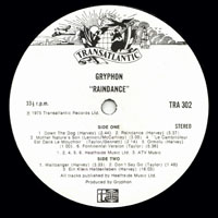 Gryphon - Raindance (LP)