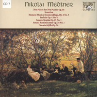 Hamish Milne - Nikolai Medtner: Complete Piano Sonatas; Piano Works (CD 7)