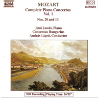 Jeno Jando - W.A. Mozart - Complete Piano Concertos (CD 01: NN 20, 13)