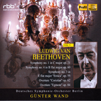 RIAS Symphonie-Orchester Berlin - Conducted Gunter Wand (CD 8) Beethoven - Symphony N 3, Ouvertures 'Egmont', 'Coriolan'
