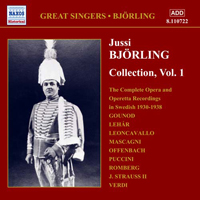 Jussi Bjorling - Jussi Bjorling Collection Vol. 1: The Complete Opera And Operetta Recordings In Swedish 1930-1938