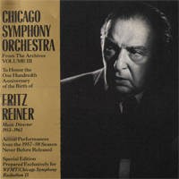 Fritz Reiner - Symphony No. 1 - Chicago SO, 8.04 & 8.05.1961 