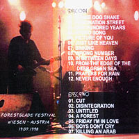 Cure - 1998.07.19 - Forestglade Festival, Wiesen, Austria (CD 1)