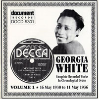 White, Georgia - Complete Recorded Works, Vol. 1 (1930-1936)