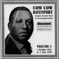 Cow Cow Davenport - Complete Recorded Works, Vol. 1 (1925-1929)