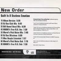 New Order - Guilt Is A Useless Emotion (Promo) [EP]