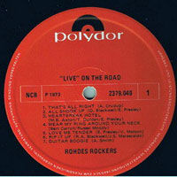 Rohdes Rockers - On the Road - Live (LP)