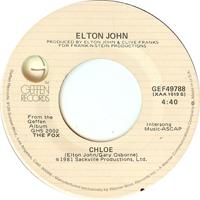 Elton John - Chloe / Tortured (Single)