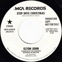 Elton John - Step Into Christmas (promo) (7'' Single)