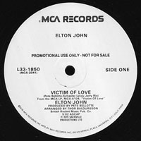 Elton John - Victim Of Love (promo) (12'' Single)