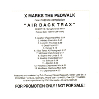 X-Marks the Pedwalk - Air Back Trax